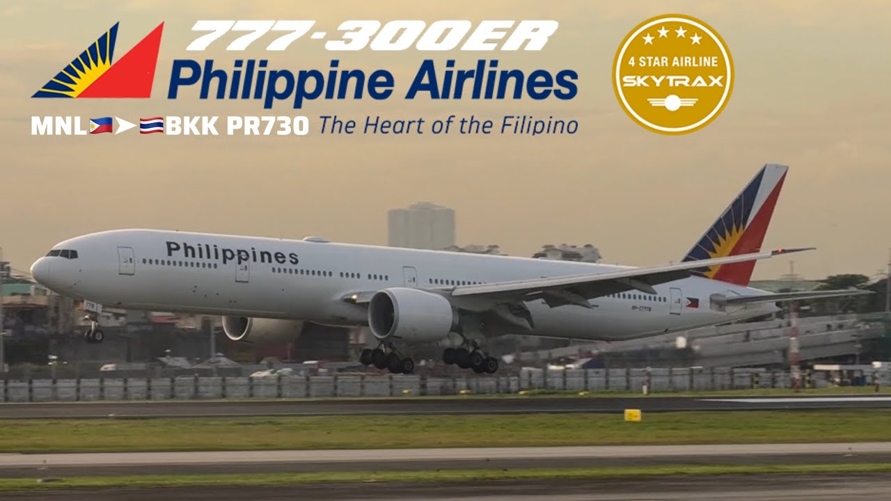 Philippine Airlines Boeing 777-300ER PR730 MNL-BKK Flight report