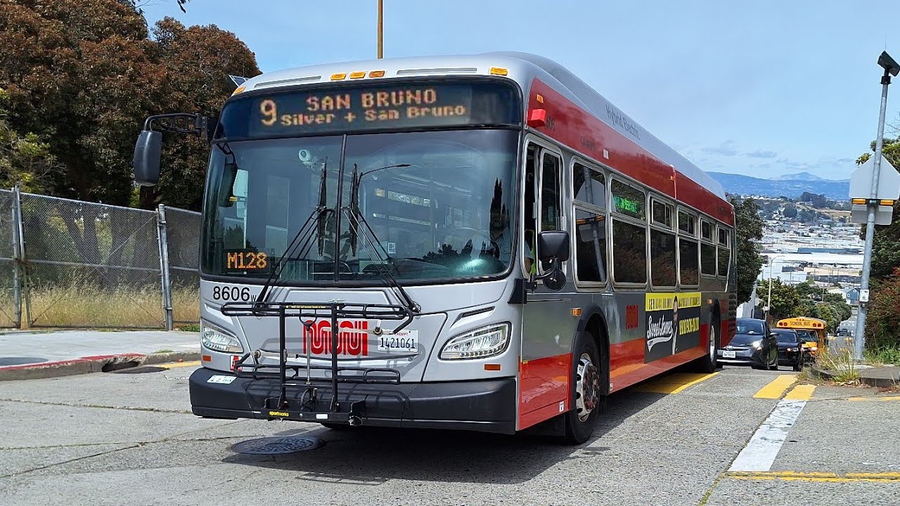 (Burton HS School Tripper) SF Muni: 2013 New Flyer XDE40 #8606 on 9 San Bruno