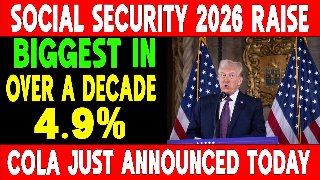 Social Security COLA 2026 Just Announced &mdash; Biggest Raise in Over a Decade!