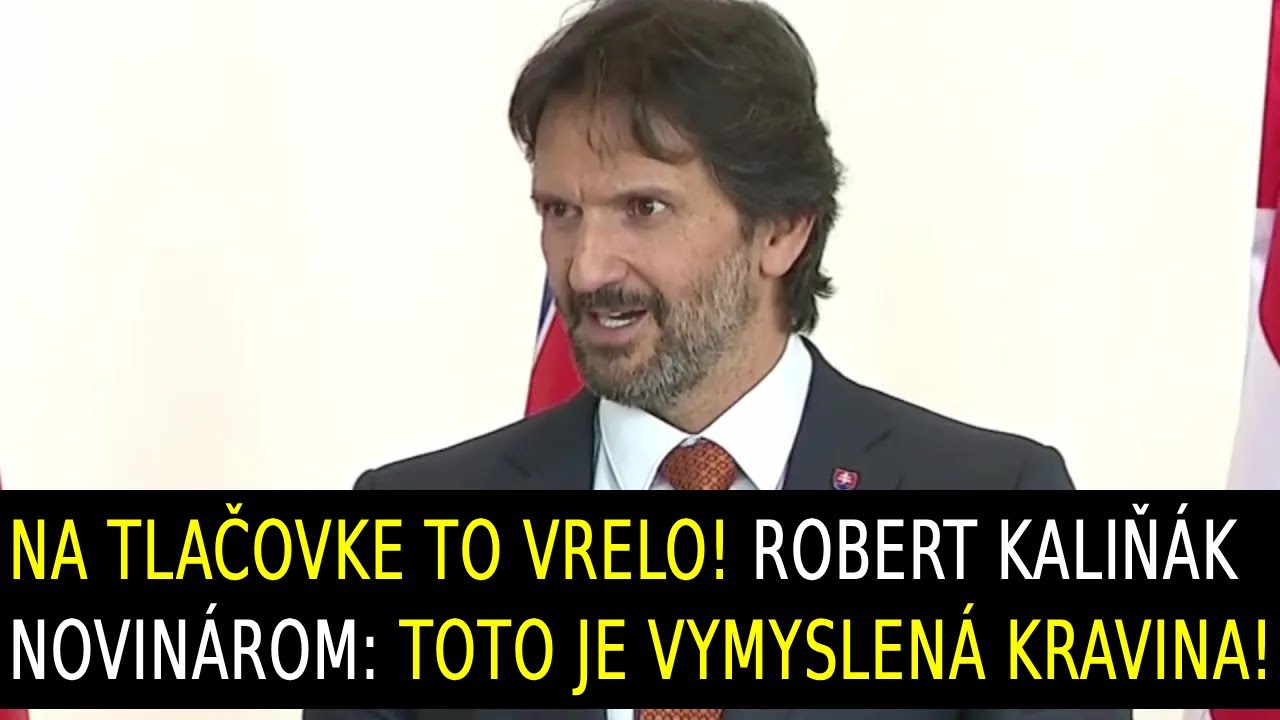 Na tlačovke to vrelo! Kaliňák novinárom: Toto je vymyslená kravina .....!