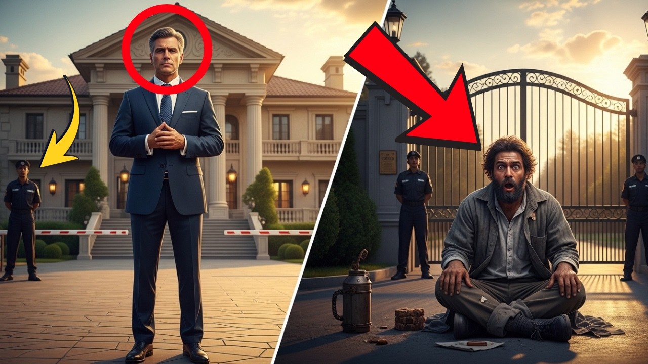 Un uomo ricco finge di essere un mendicante davanti alla sua villa – Poi succede QUESTO