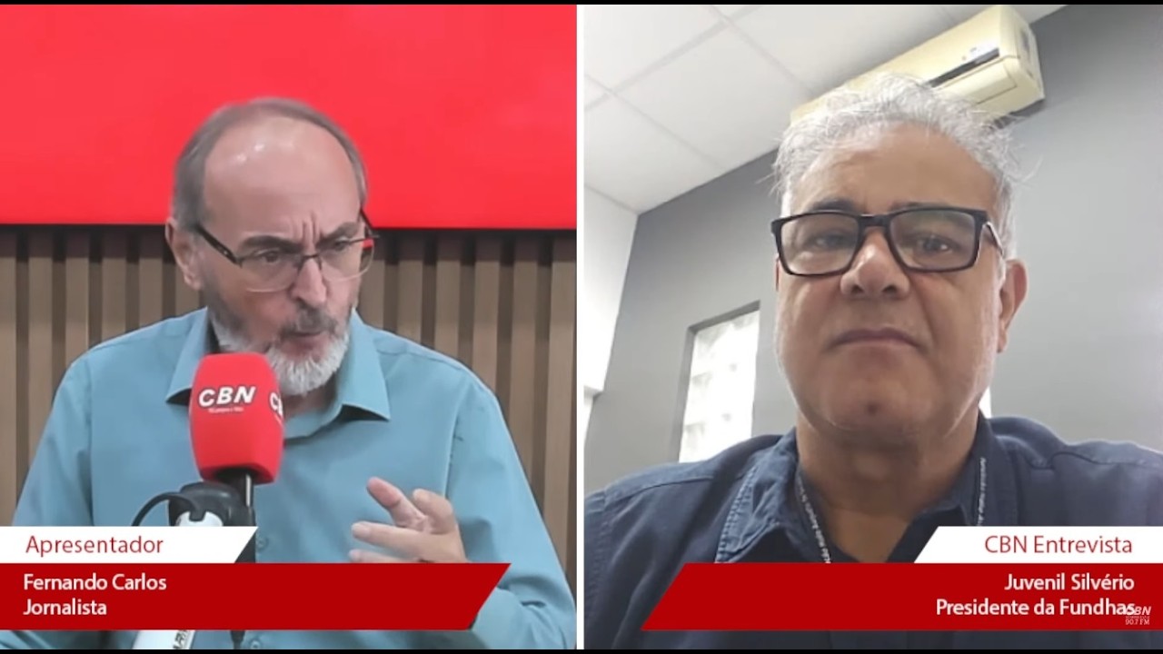 CBN VALE 1ª Edição: Juvenil Silvério - Presidente da Fundhas, José Eduardo Pastore.  #NoArNaCBNVale
