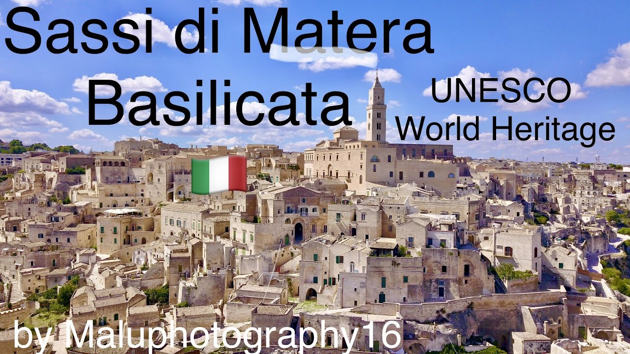 Sassi di Matera-Basilicata-Italy🇮🇹/HD/4K/UNESCO World Heritage/Maluphotography16/Drone/Cinematic/