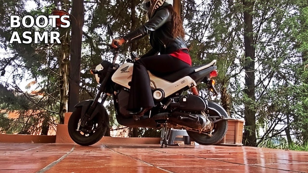 ASMR boot sounds / biker style 
