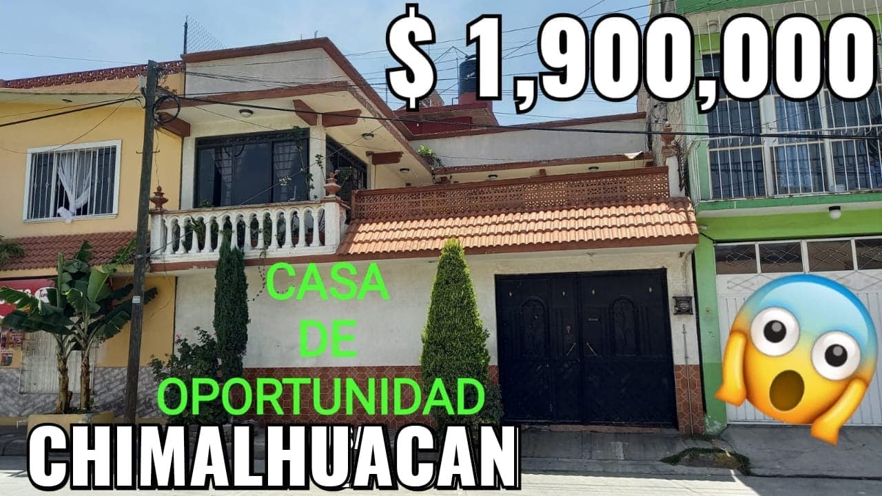 $ 1,900,000 EN CHIMALHUACAN VENTA DE CASA REMATE