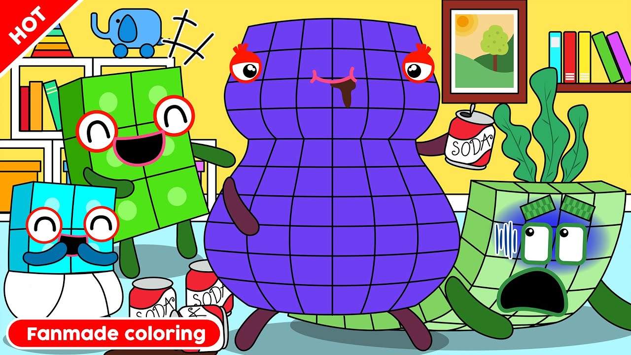 Don't Drink Too Much Soda, NB 60 | Numberblocks Fanmade Coloring Story