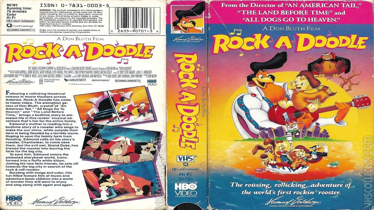 Opening to Rock-A-Doodle 1992 VHS