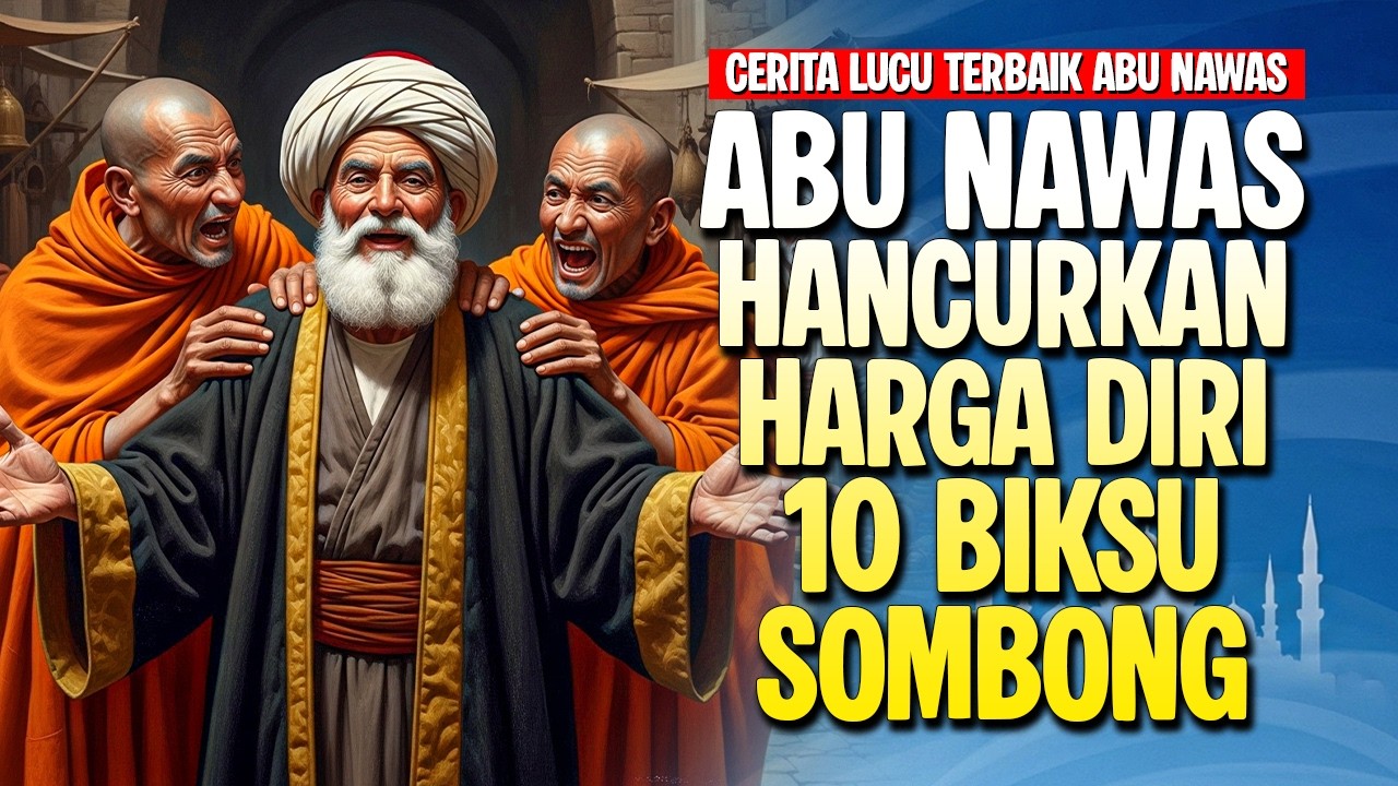 KECERDASAN ABU NAWAS HANCURKAN HARGA DIRI 10 BIKSU SOMBONG - CERITA LUCU PENGANTAR TIDUR