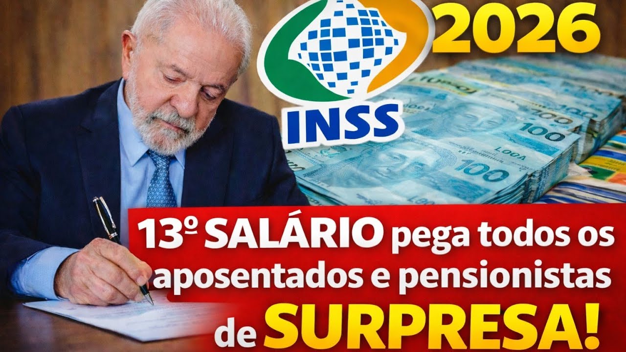 INSS_ 13º SALÁRIO de MAIOR VALOR pega TODOS os APOSENTADOS e PENSIONISTAS de SUPRESA! 