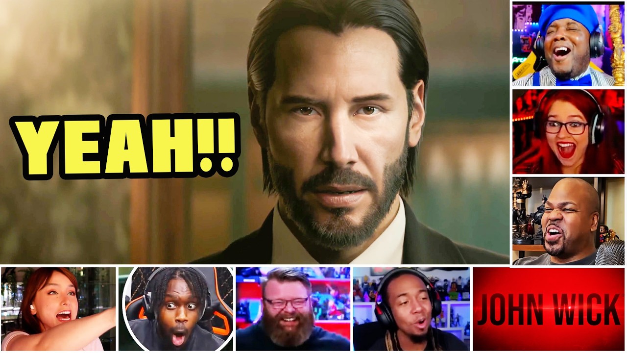 Reactors Reactions To Seeing The UNTITLED JOHN WICK GAME Trailer State Of Play | Mixed Reactions