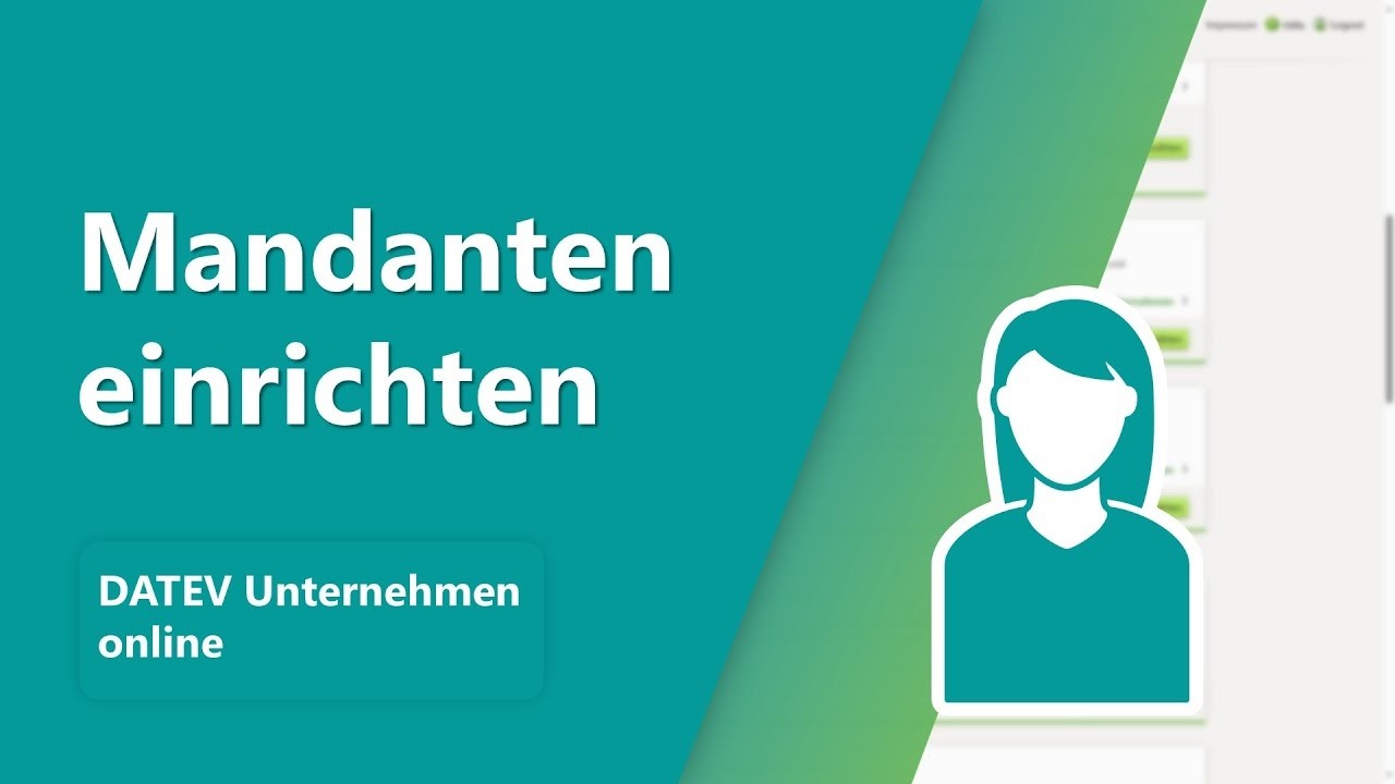 DATEV Unternehmen online f&uuml;r Mandanten &uuml;ber MyDATEV Mandantenregistrierung einrichten