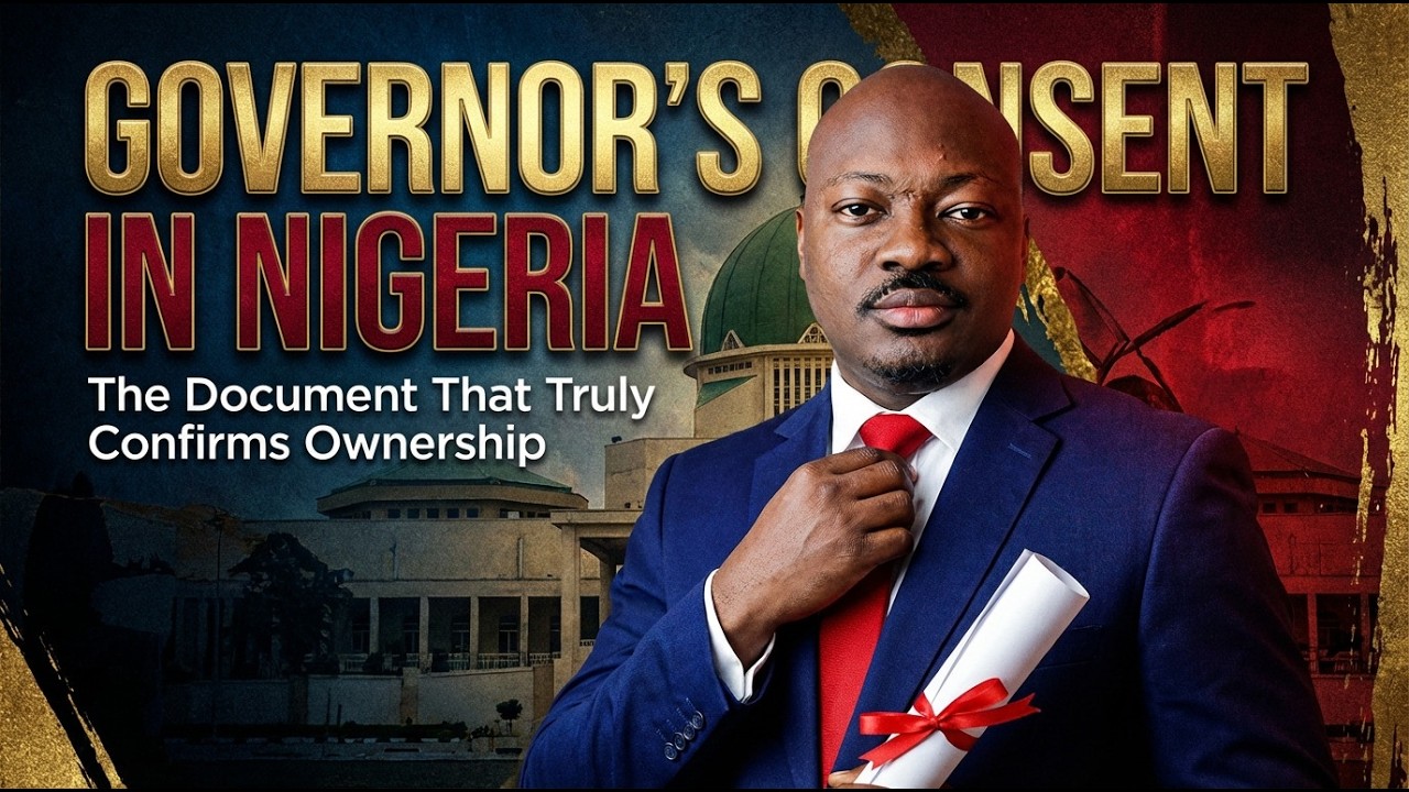 GOVERNOR’S CONSENT IN NIGERIA – The Document That Truly Confirms Ownership