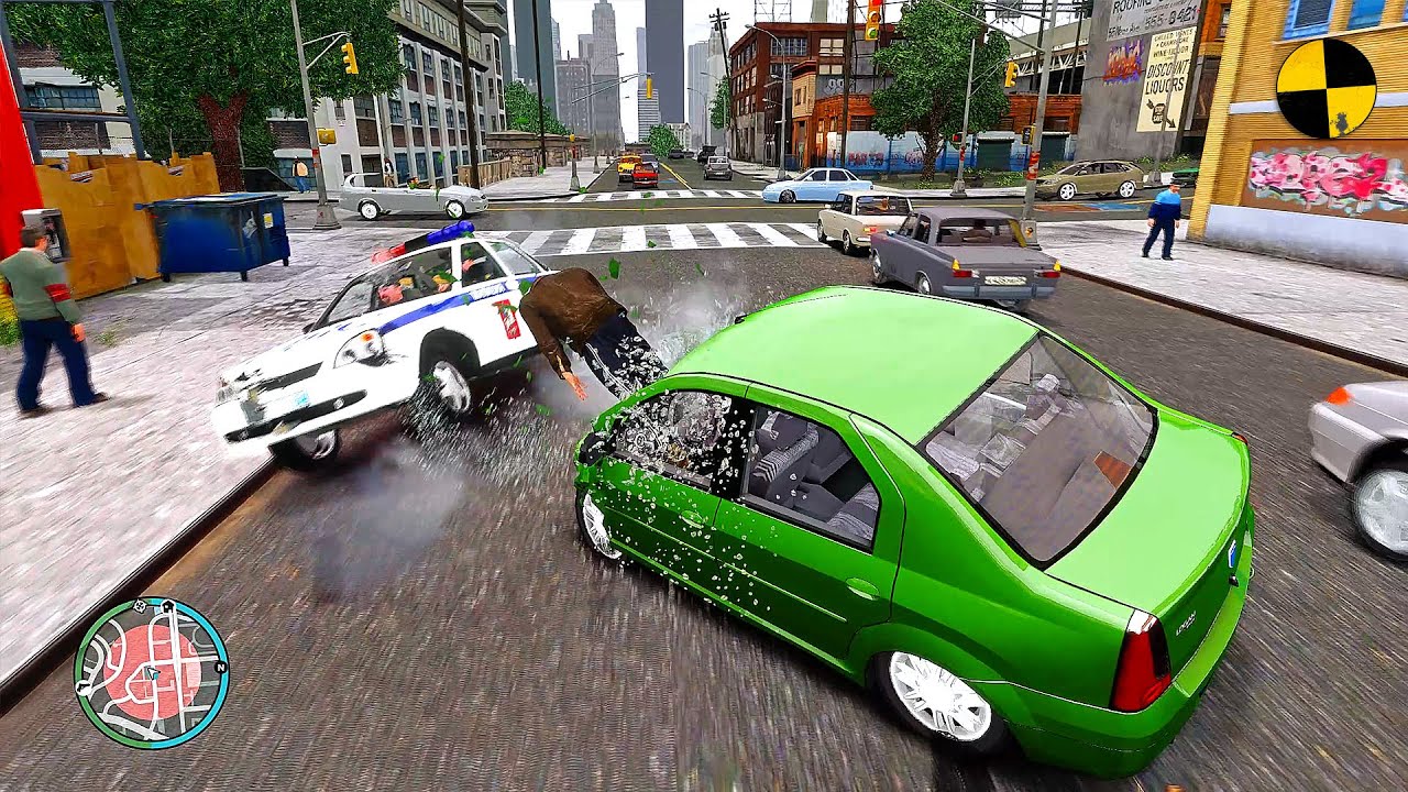 GTA 4 Crash Testing Real Car Mods Ep.157