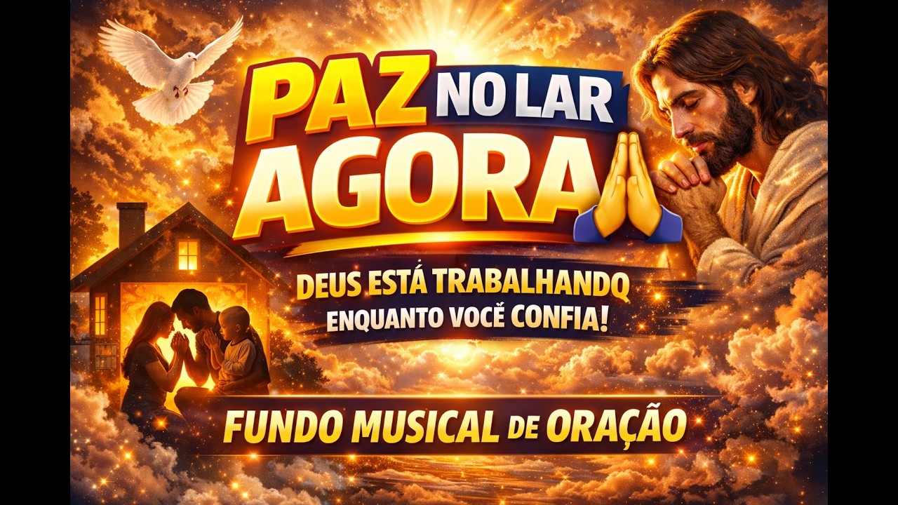 PAZ NO LAR AGORA 🙏 | DEUS ESTÁ TRABALHANDO ENQUANTO VOCÊ CONFIA |  ORAÇÃO + PALAVRA  PROFÉTICA