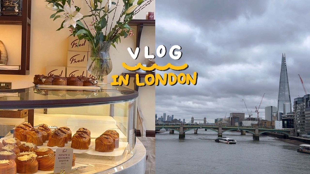 새로운 카페로 🥐☕️ 슬픈 2월의 날씨 견뎌내기 🇬🇧 런던 브이로그