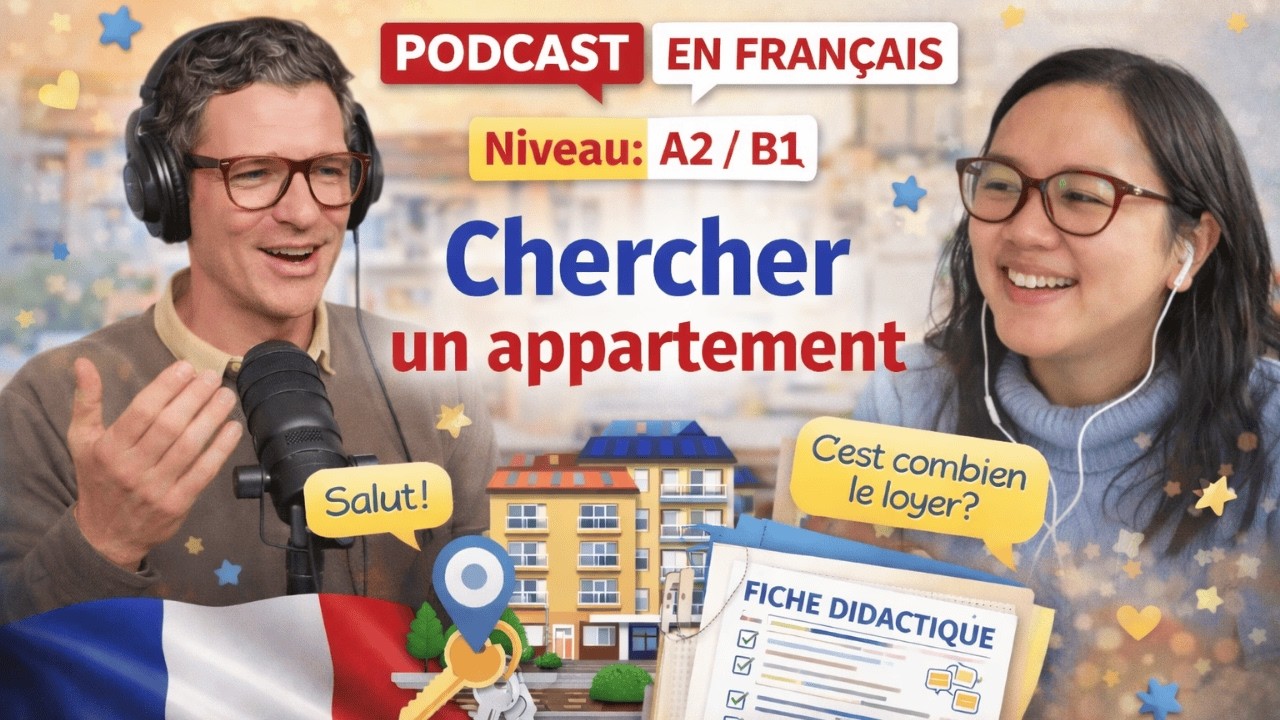 PODCAST FRANÇAIS A2+/B1 🇫🇷 - Dialogue 