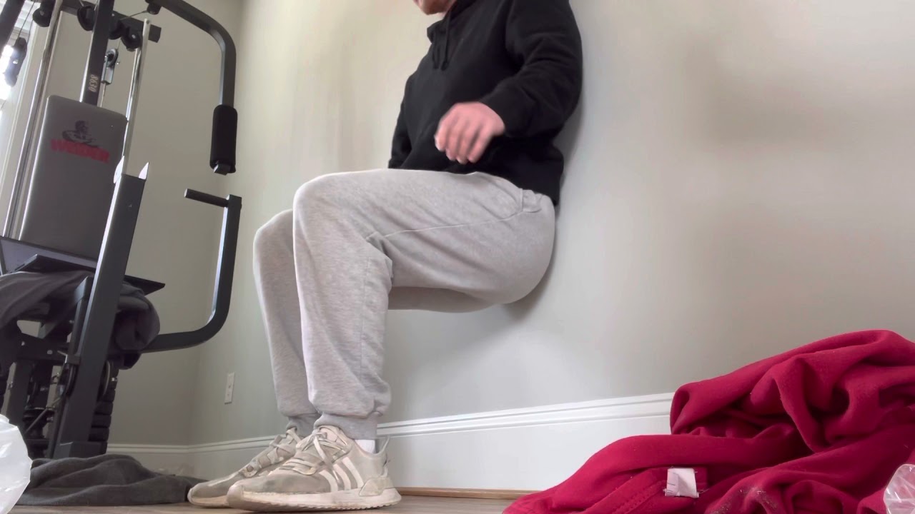 One leg wall sit - Cameron Brown