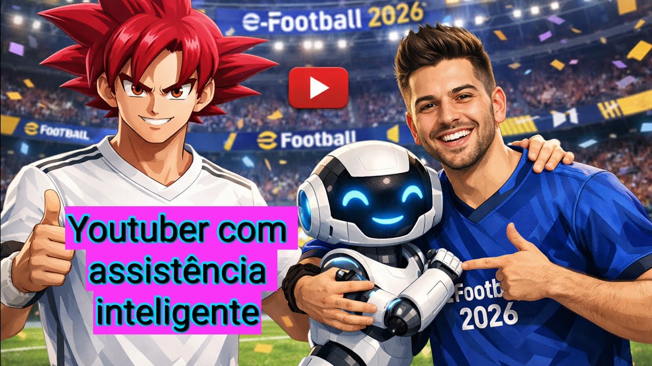 Enfrentei um youtuber com assistência inteligente ligada + vantagem de rede ( Efootball 2026 )