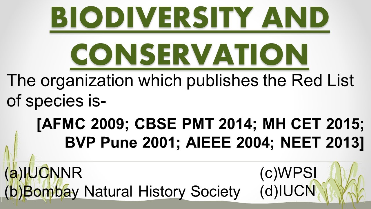 BIODIVERSITY AND CONSERVATION MCQ || NEET 2021 || STUDE