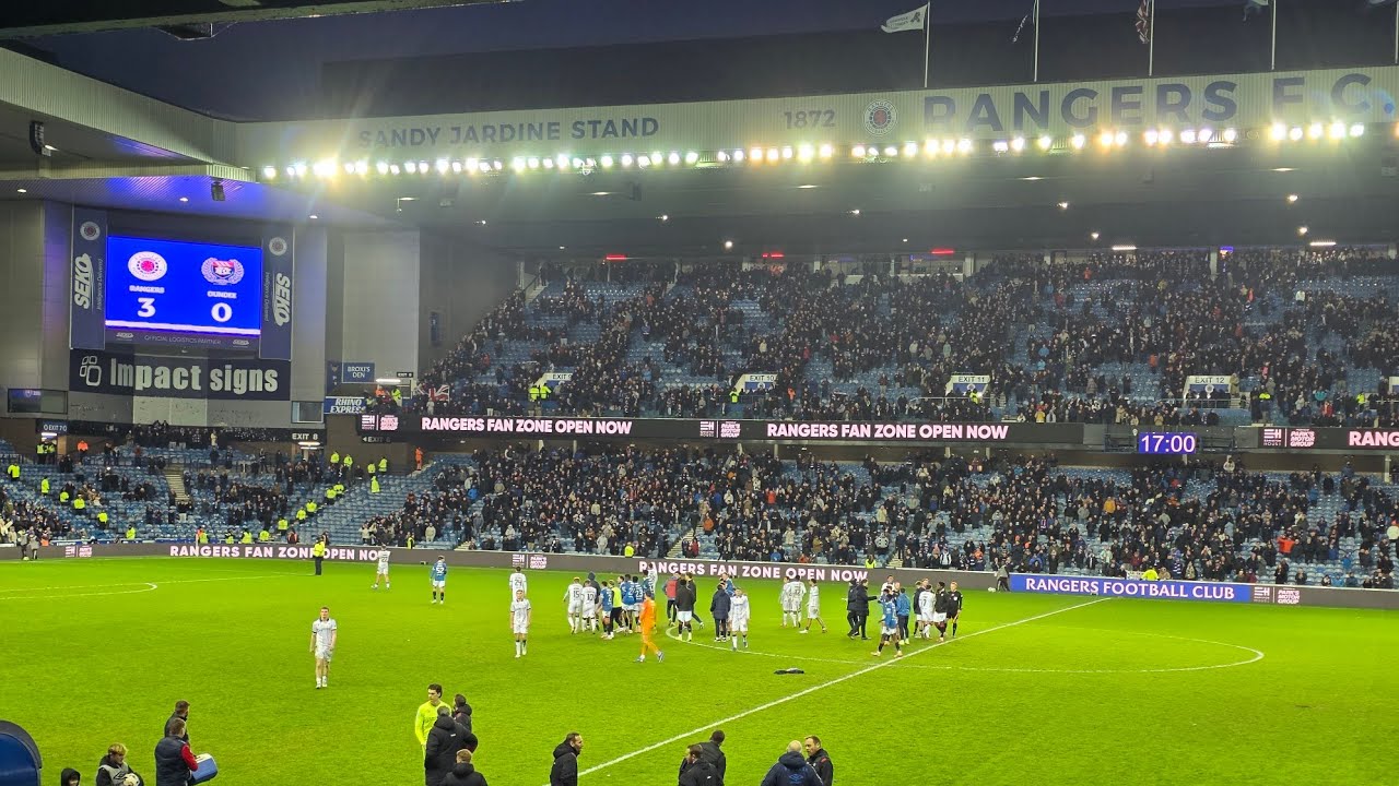Massive Day In The Title Race | Rangers 3-0 Dundee | Ibrox Atmosphere Reaction 
