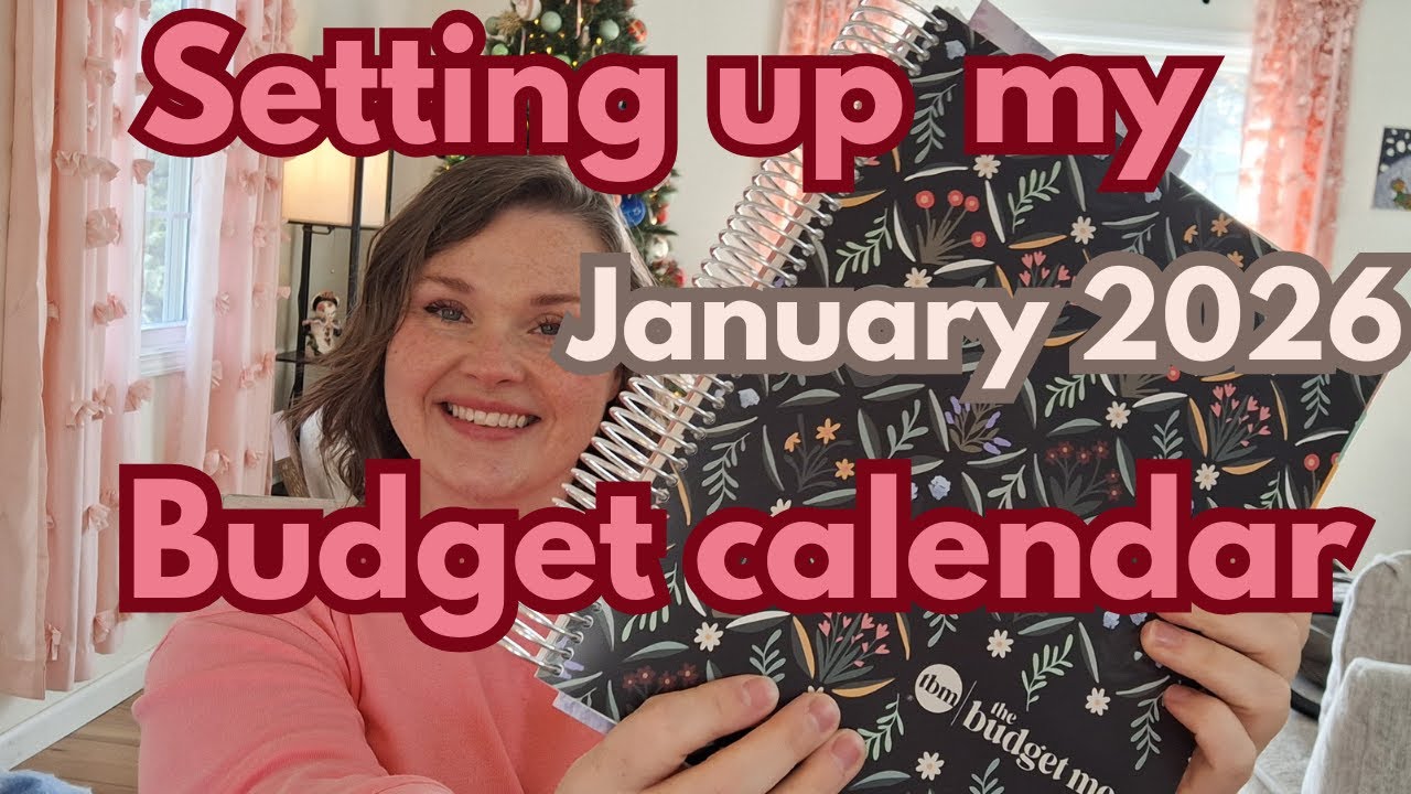 Setting up my January budget calendar for five paychecks using the Budget by Paycheck Workbook.