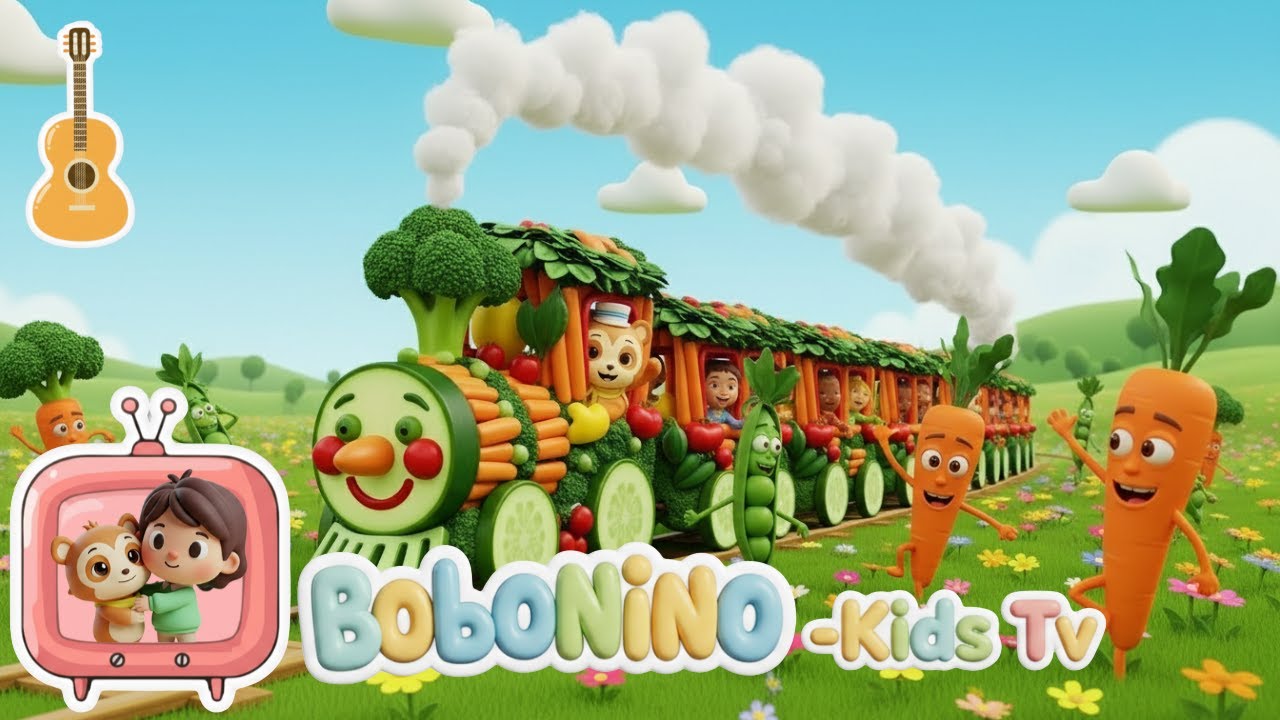 The Veggie Train | Nursery Rhymes | BoboNino Kids-Tv