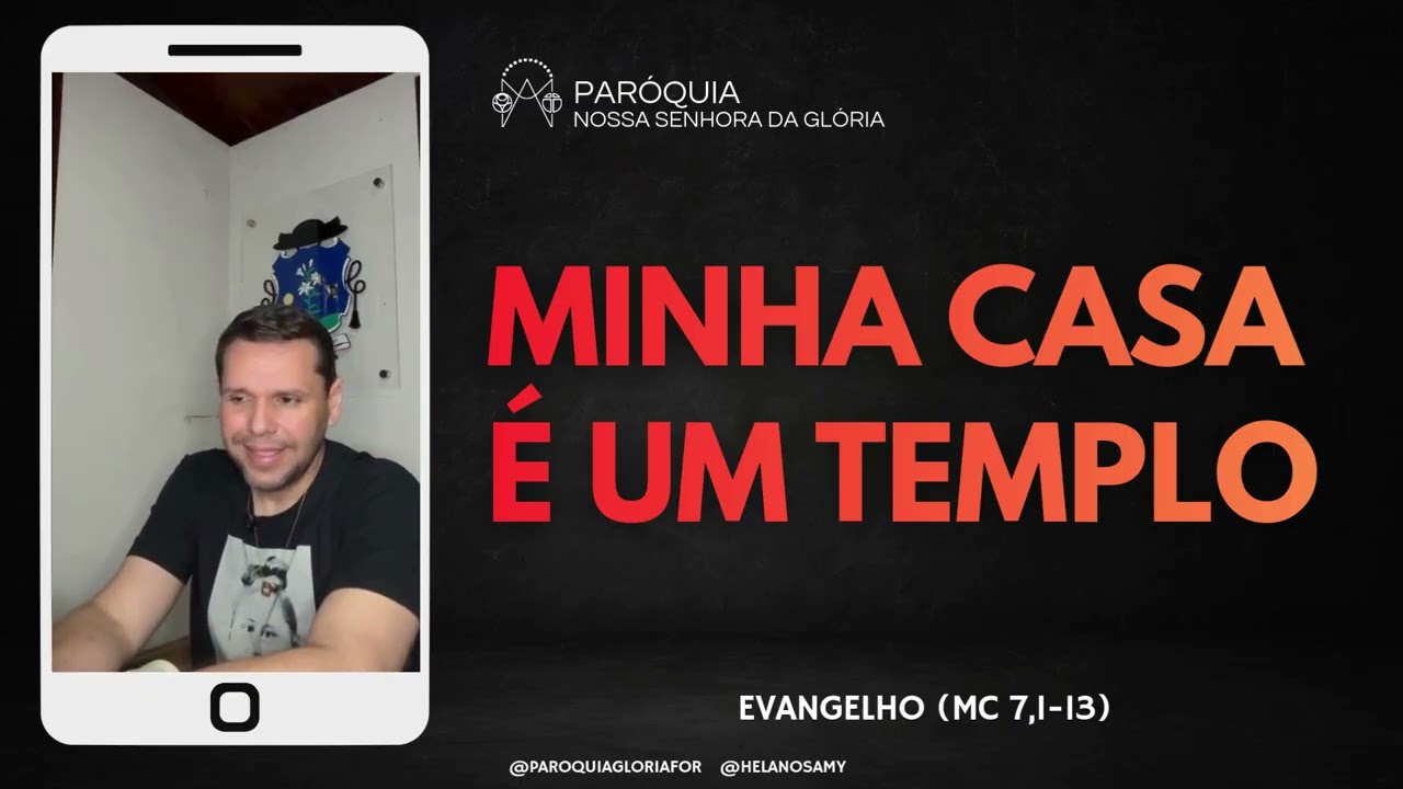 Minha casa é um templo - Minuto do Evangelho com Pe. Helano Samy | Evangelho (Mc 7,1-13)