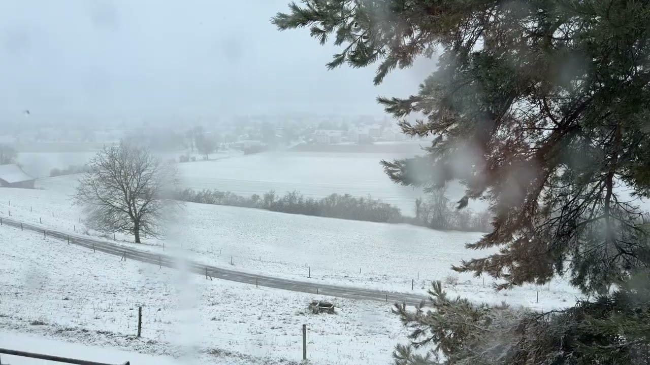 Behind the Window – Quiet Snowfall | Switzerland