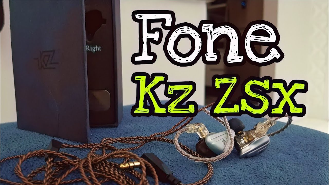 Fone de monitoramento Kz Zsx - Unboxing