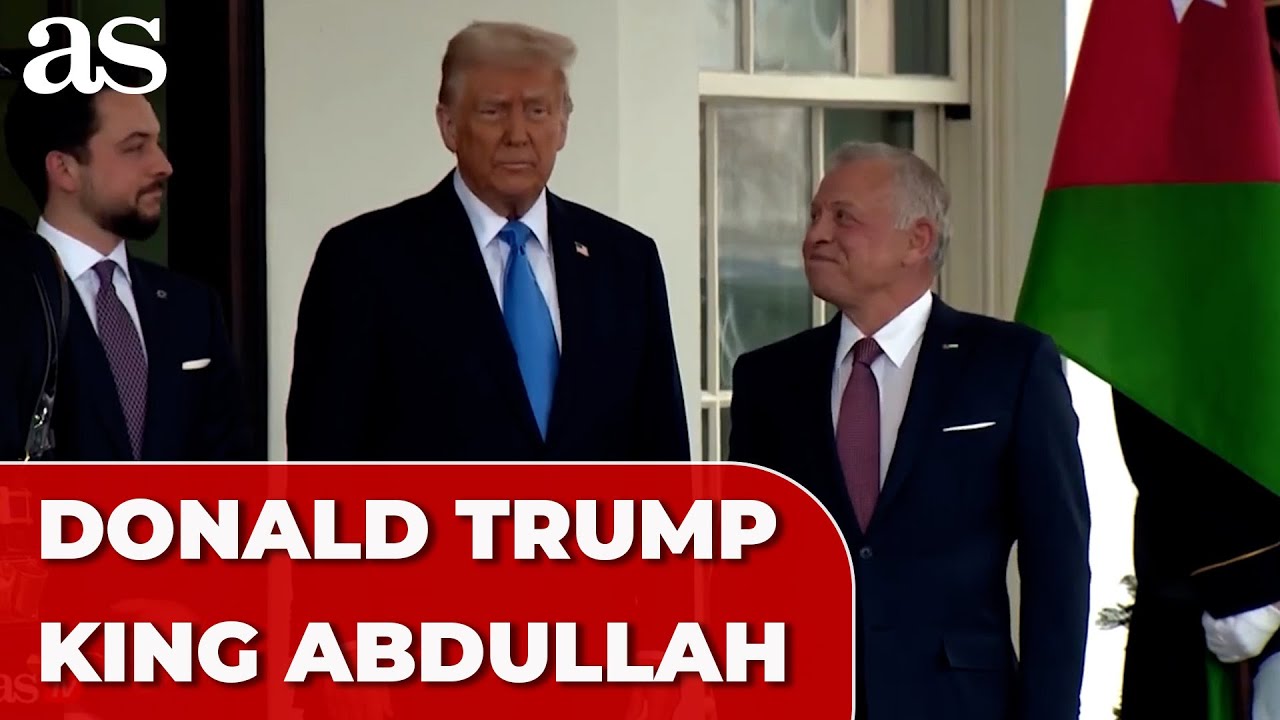 TRUMP welcomes Jordan's KING ABDULLAH to the White House