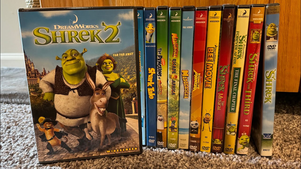 Коллекция DVD-дисков DreamWorks Animation (2024)