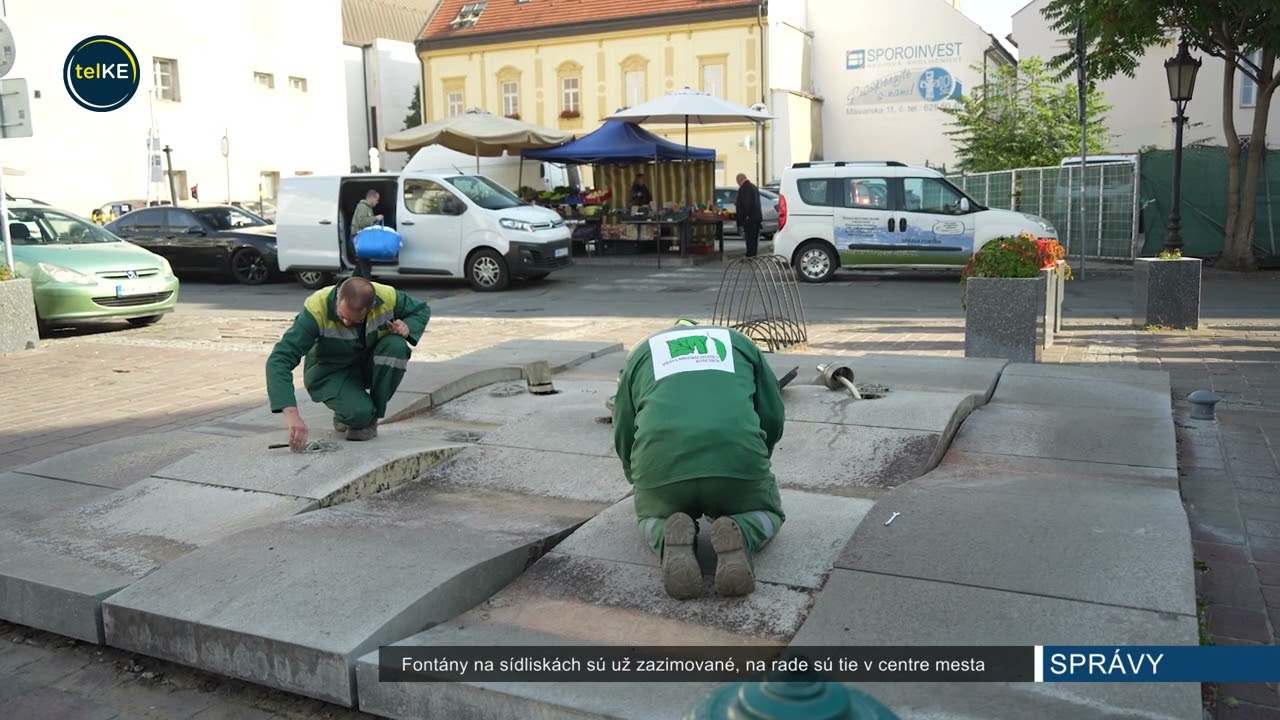 Fontány na sídliskách sú už zazimované, na rade sú tie v centre mesta