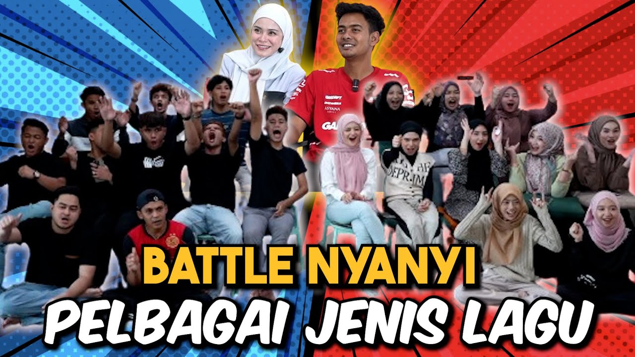 LELAKI VS PEREMPUAN AI TEAM !!! NYANYI 10 JENIS BAHASA & GENRE