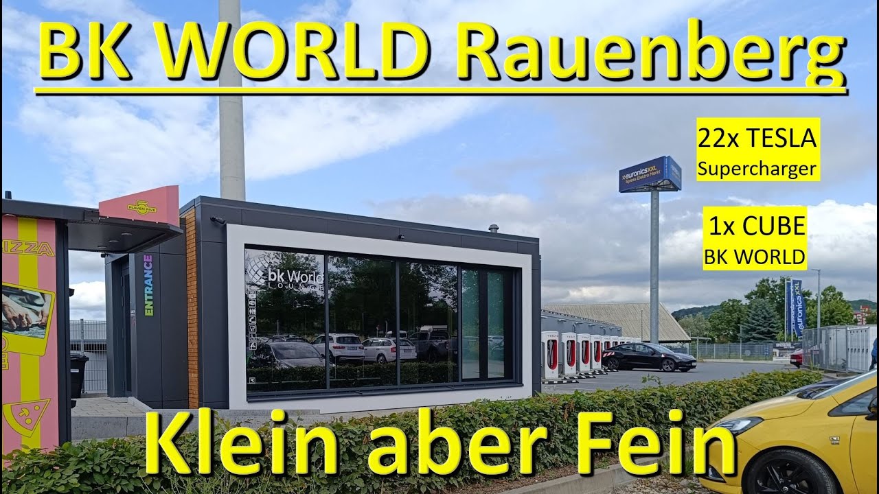 Klein aber Fein: BK WORLD LOUNGE am TESLA Supercharger Rauenberg