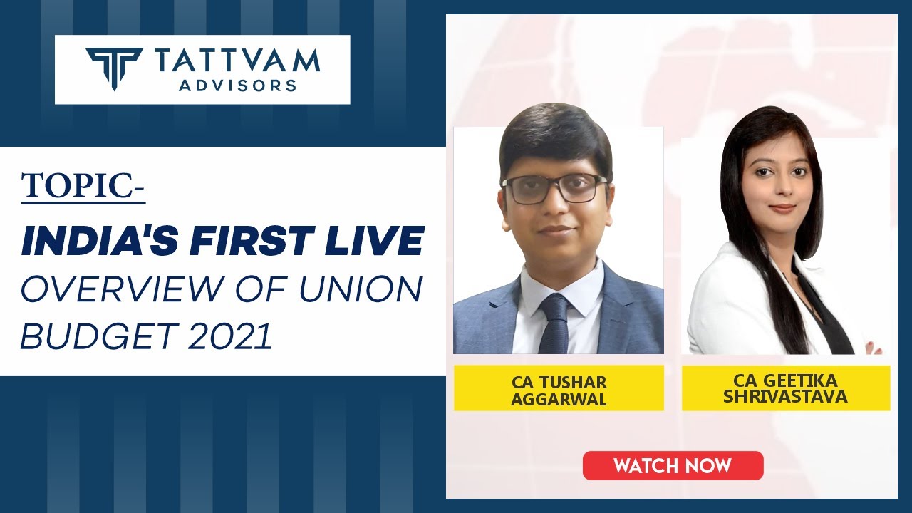 INDIA'S FIRST LIVE Overview of Union Budget 2021