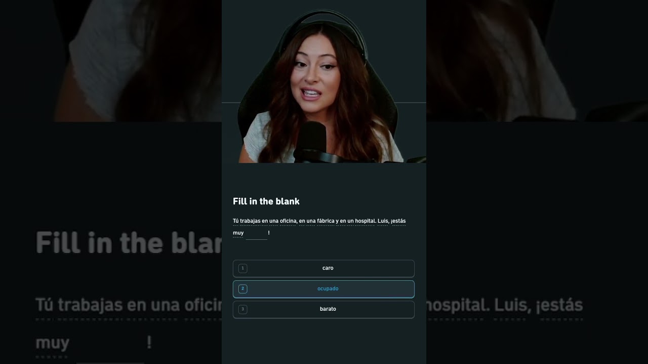 3 trabajo #shorts #espa&ntilde;ol #spanish #streamer #learningspanish