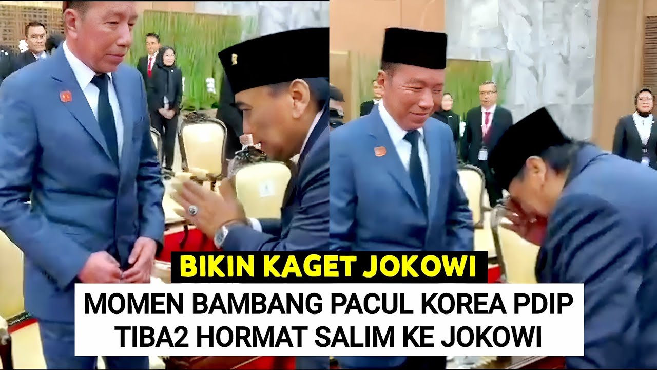 Lagi Duduk, Jokowi Kaget Bambang Pacul Korea PDIP Tiba2 Hormat Salim Saat Sidang Tahunan MPR RI 2025