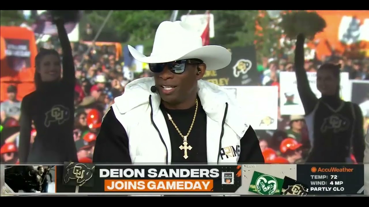 Prime and The Rock on ESPN Gameday