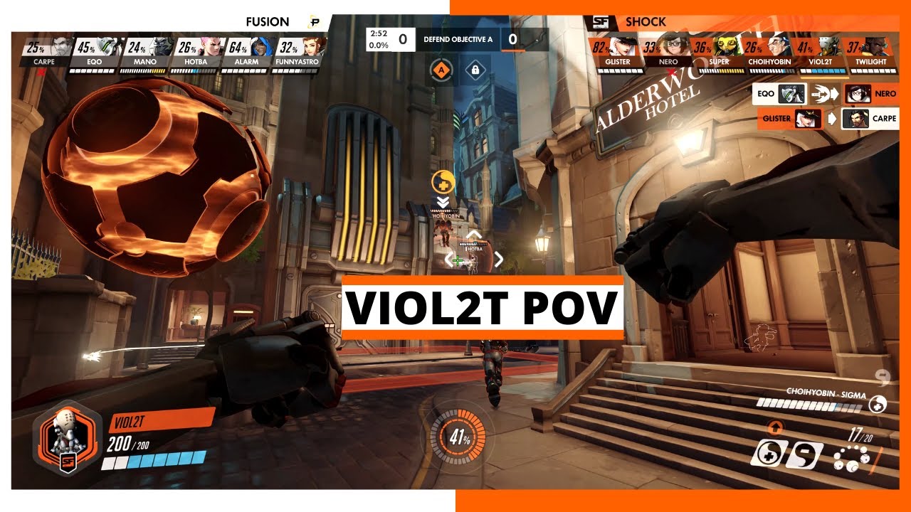 VIOL2T POV - Brigitte, Zenyatta, Baptiste, Lucio & Moira | Playoffs - Losers R1 | Shock vs Fusion