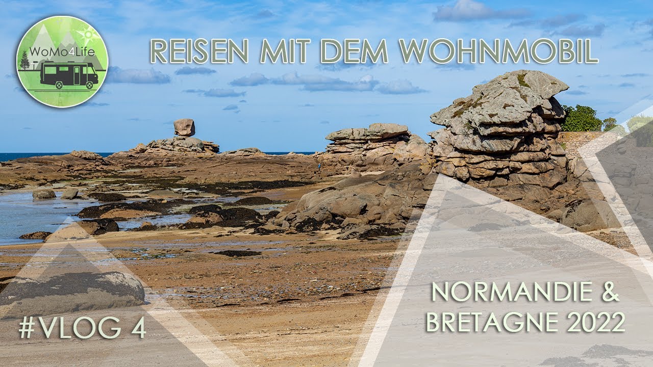 Normandie & Bretagne mit dem Wohnmobil - vlog4 - Ploumanac'h, Trégastel, Île Callot, Plage de Amiets
