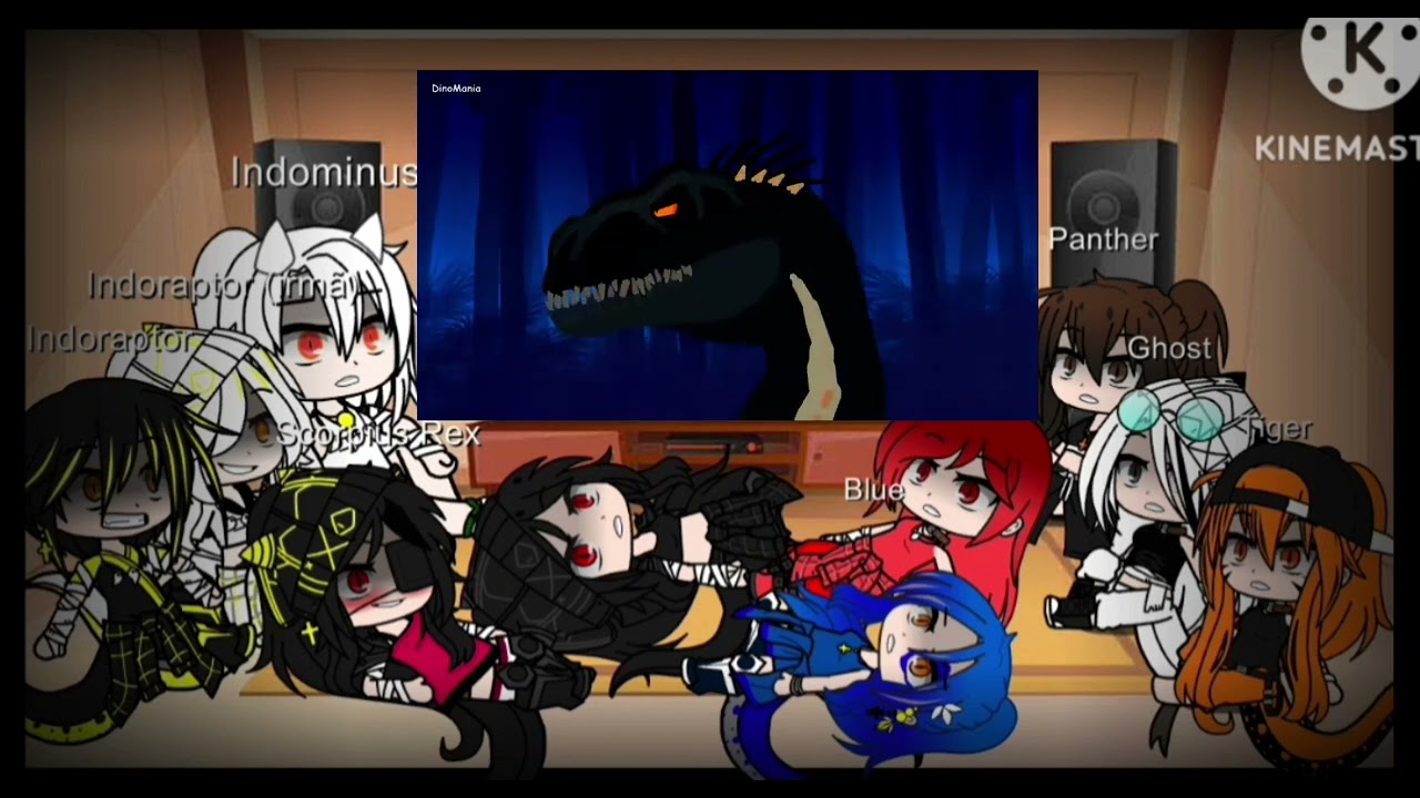 Dinos reagindo a Indoraptor vs Night Feeder