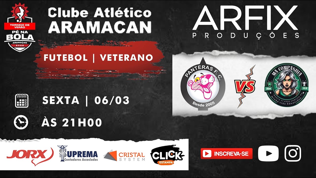 PANTERAS x MÁ COMPANHIA - FUTEBOL | VETERANO