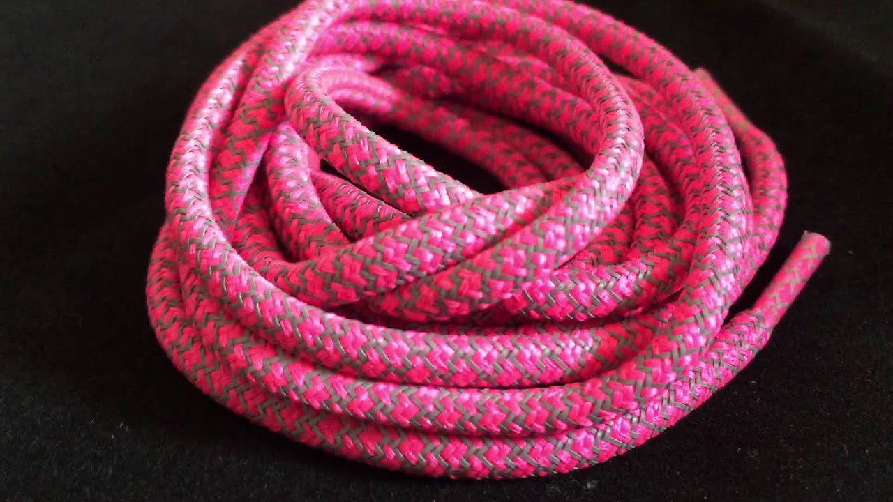A Closer Look - 3M Reflective Rope Pink Shoelaces by Slickieslace