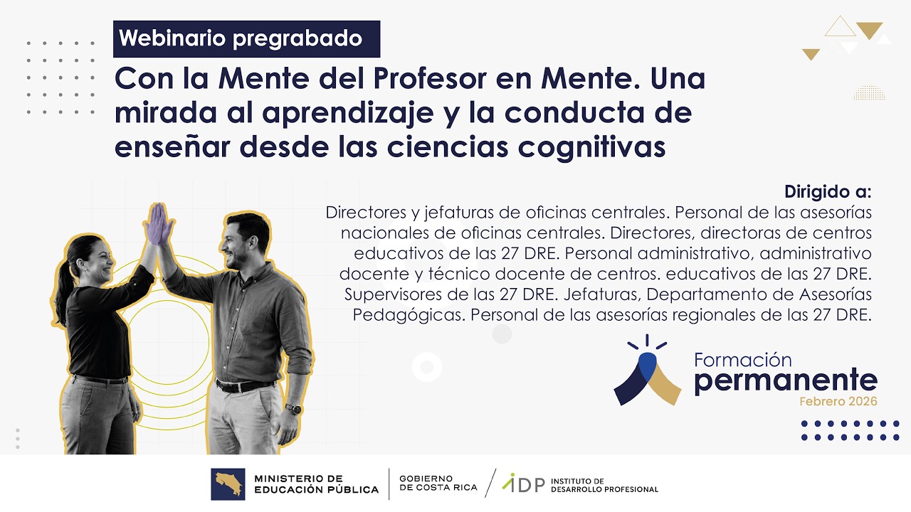Con la mente del profesor em mente.