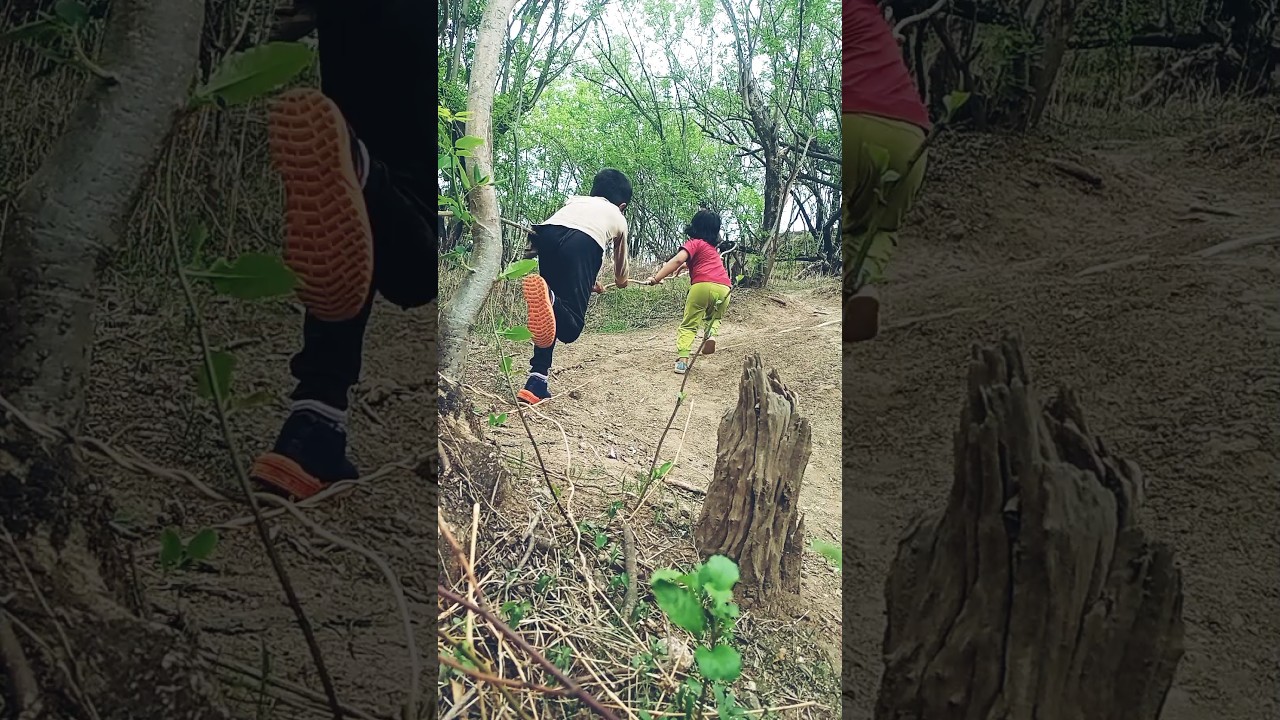 Kids Rope Climbing😱#kid #survival #mountains#trending #nature#wildlife#mountainscalling#junglesafari