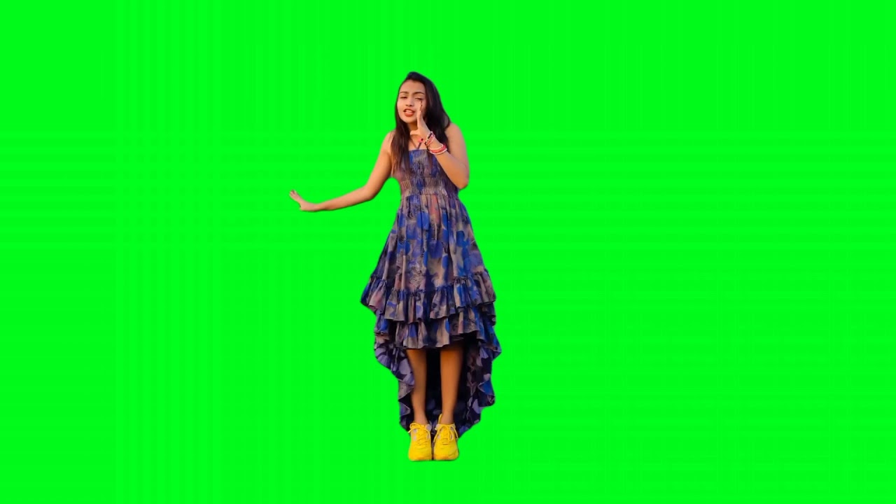 Girl green screen video green screen video green screen Girl