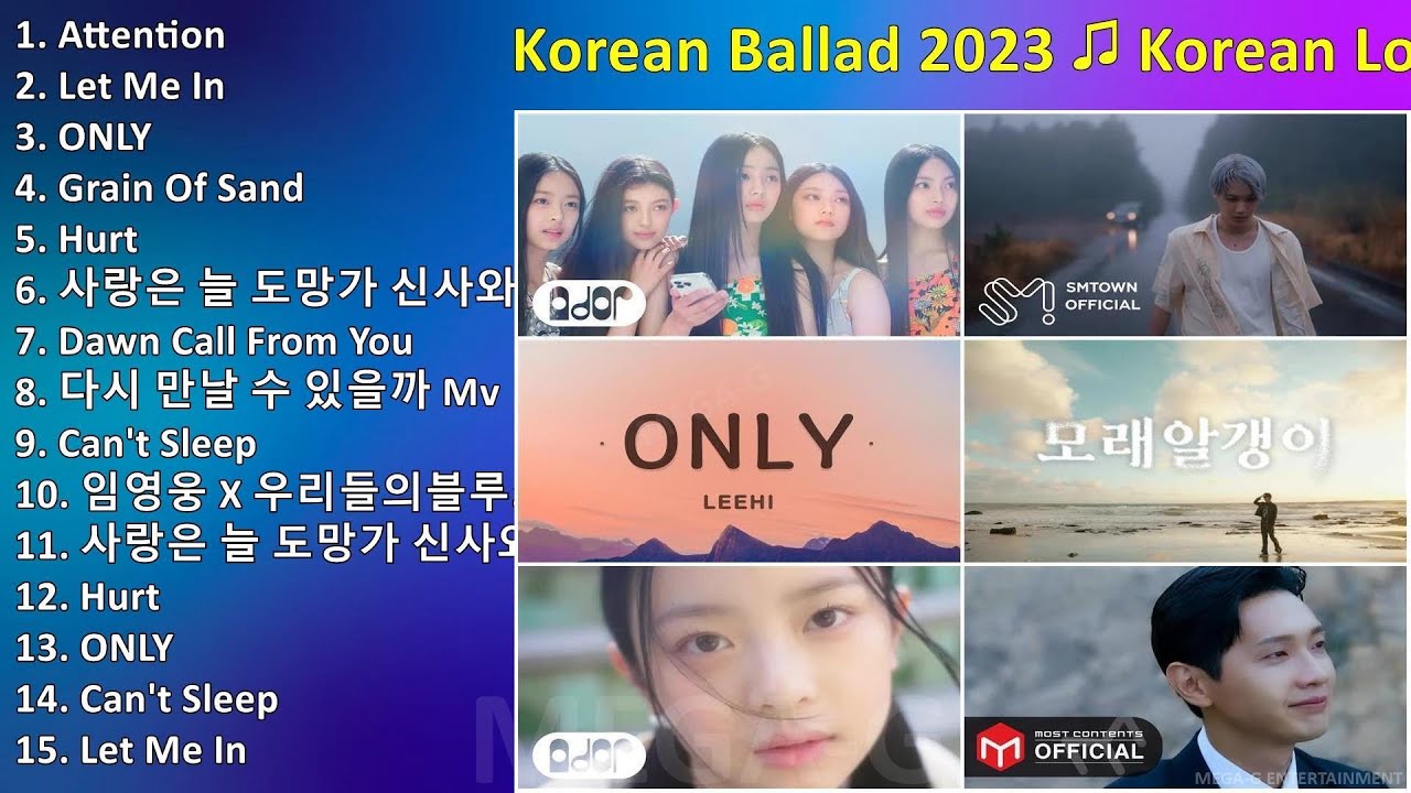 Korean Ballad 2023 ♫ Korean Love Song 2023 Playlist Kpop Ballad ~ Popular Love Songs