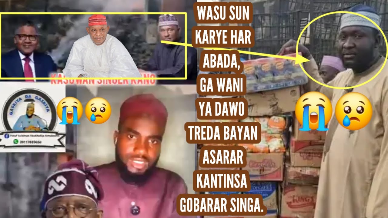 Allah sarki 😢 wani mutum da shagonsa  ya kone a gobarar singa ya dawo talla  a gefen hanya
