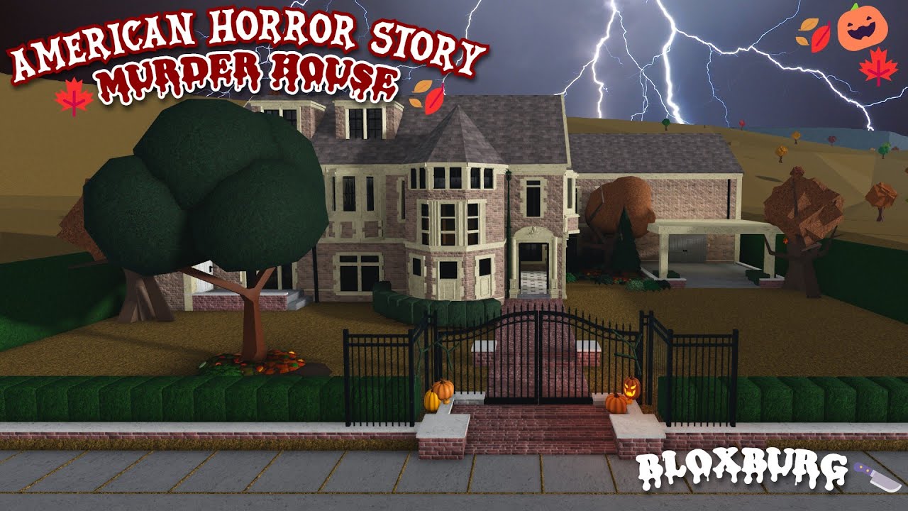American Horror Story | MURDER HOUSE | BLOXBURG HALLOWEEN | SPEEDBUILD 🎃🍂