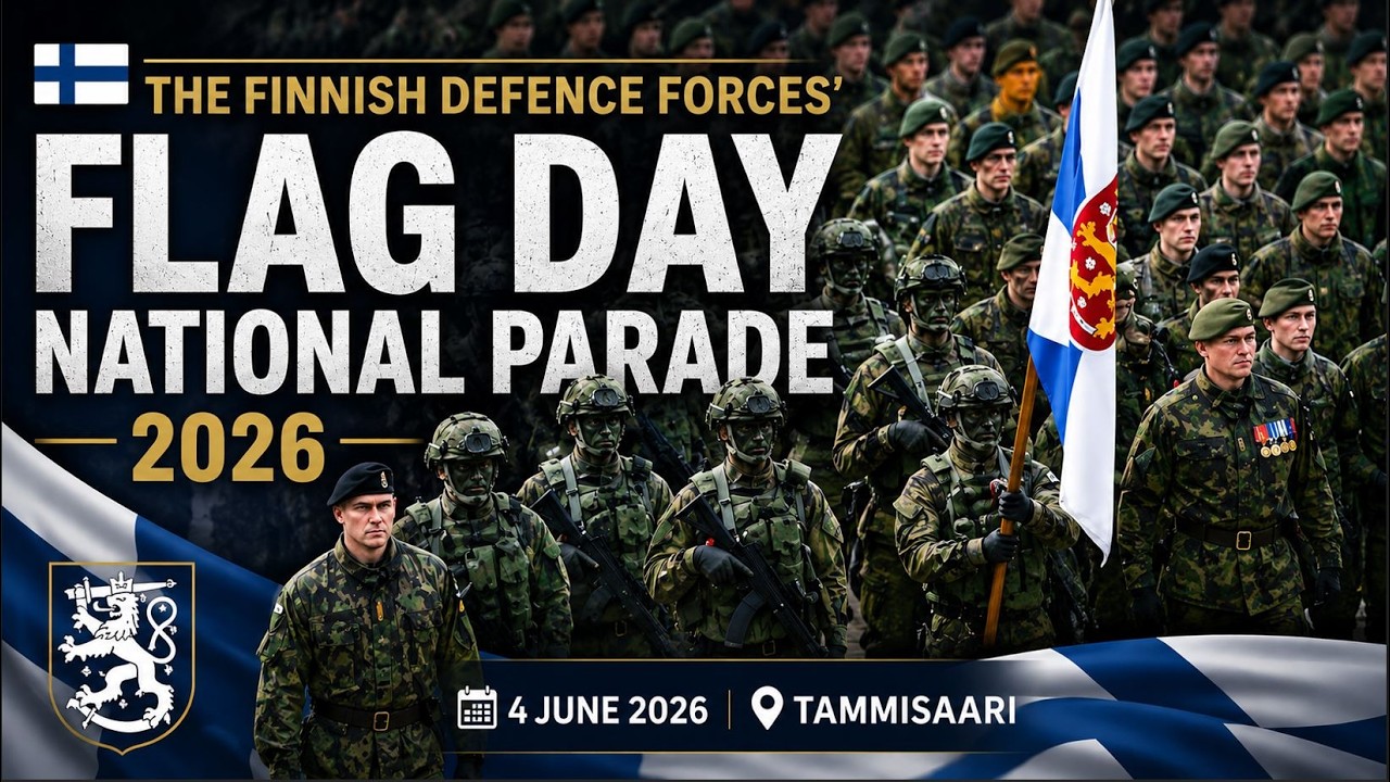 The Finnish Defence Forces' Flag Day National Parade 2026 | Tammisaari